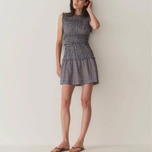 DOEN NWT Tracie Dress in Dahlia Ikat print